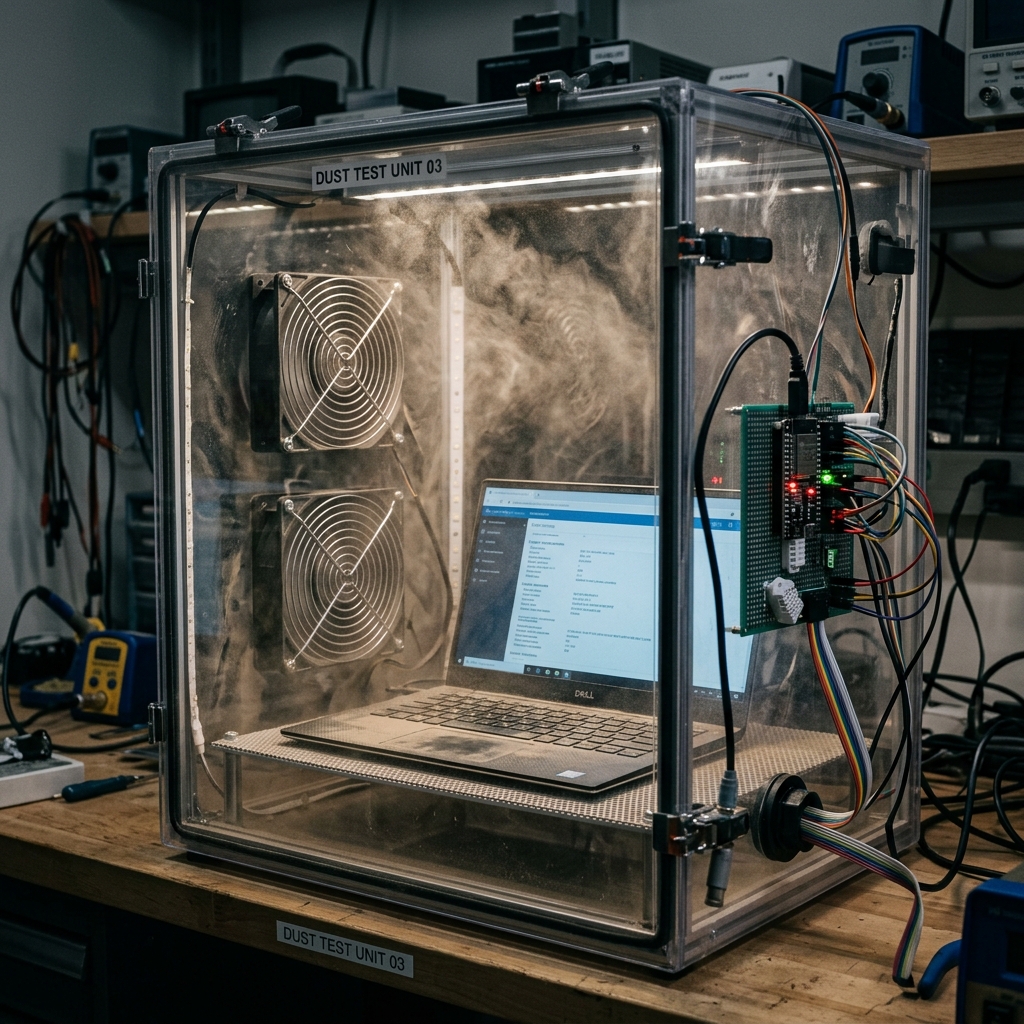 Accelerated Lifetime Dust Chamber